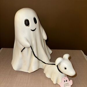 Viral Tik Tok Goblin & Ghoul Ghost Walking Dog Statue 11.75” Tall Brand New